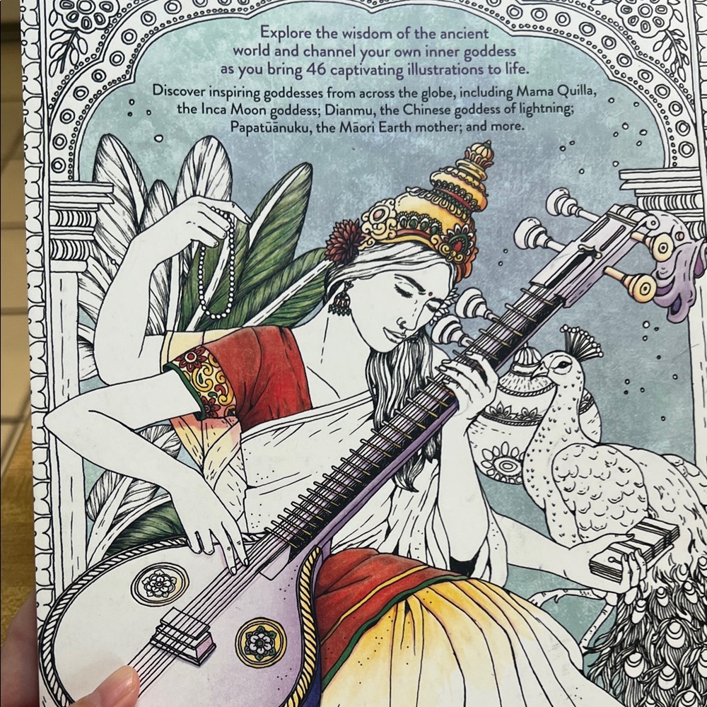 #9030+ Intricate Goddess Coloring Book - Picture 12 of 16